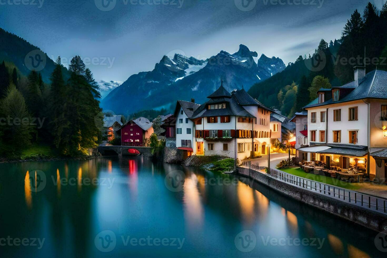 the beautiful village of altenburg, switzerland. AI-Generated photo