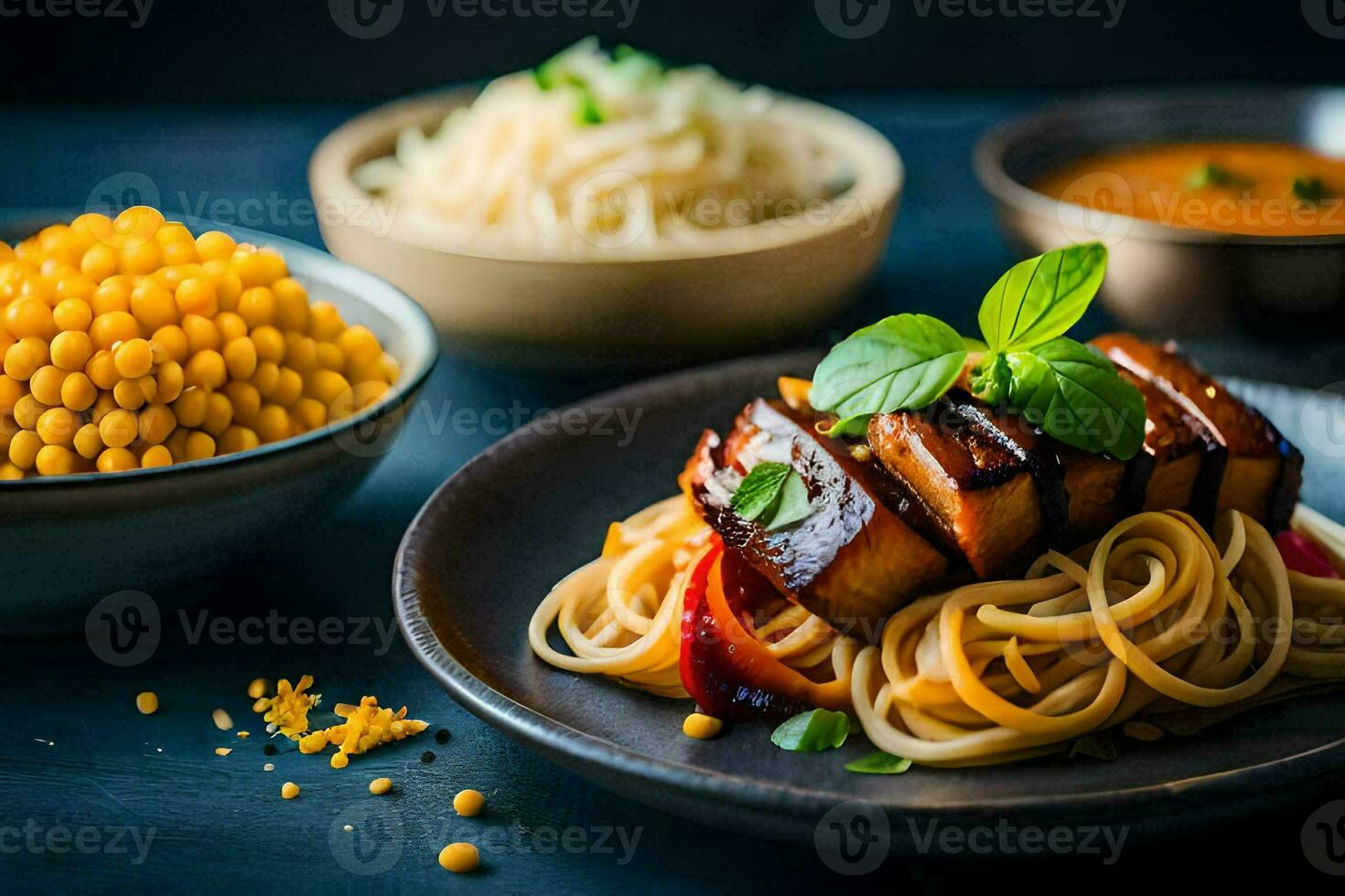 the best vegan food in the world. AI-Generated photo