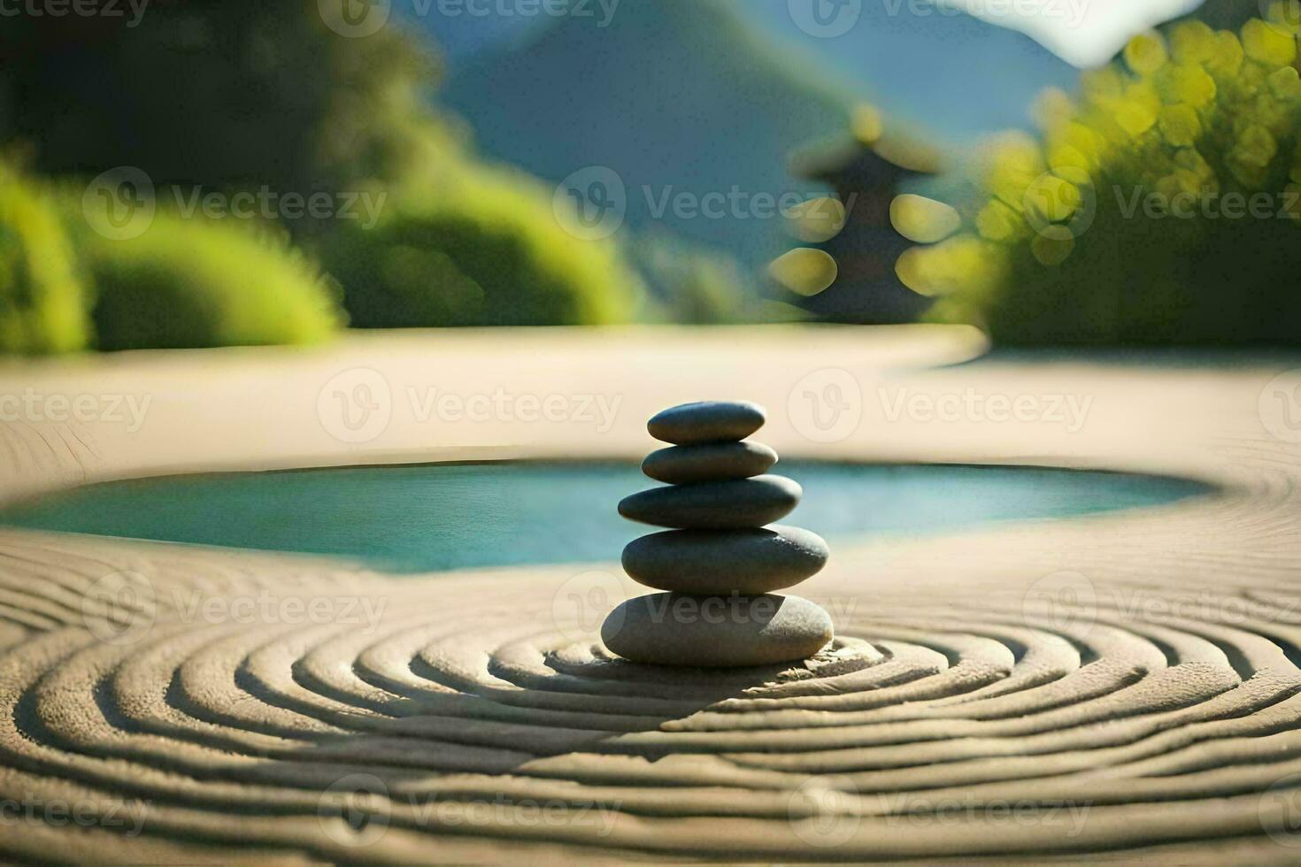 zen garden, zen garden, zen garden design, zen garden design, zen. AI-Generated photo