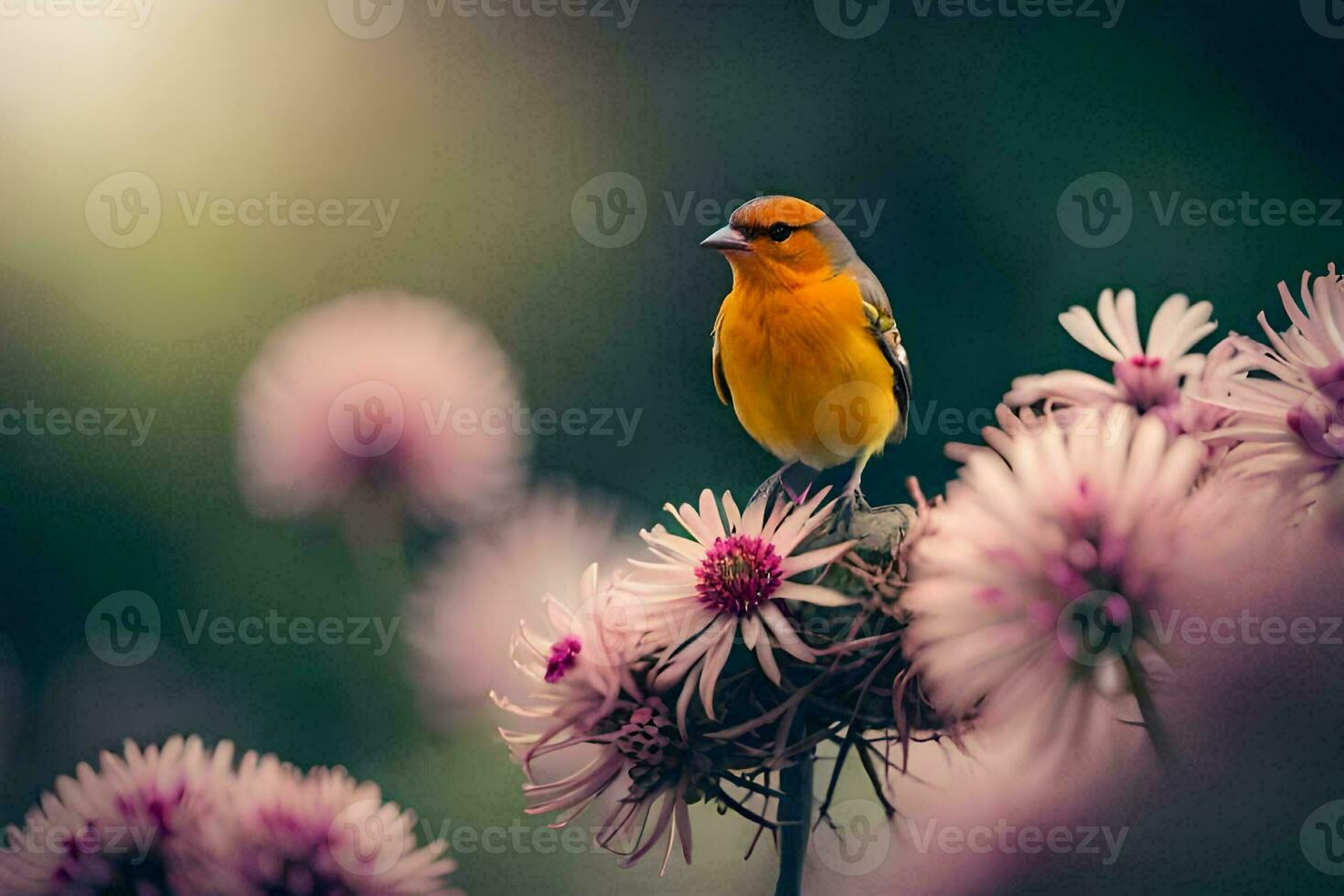 photo wallpaper the bird, flowers, nature, bird, bird, bird, bird, bird,. AI-Generated