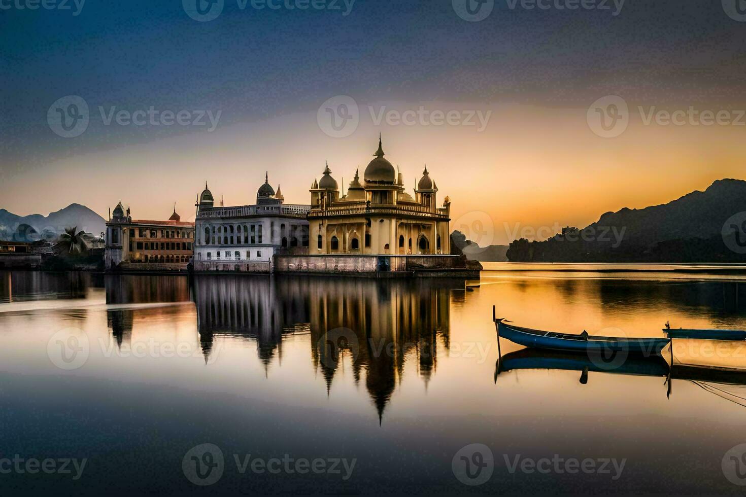the golden temple in amritsar, india. AI-Generated photo