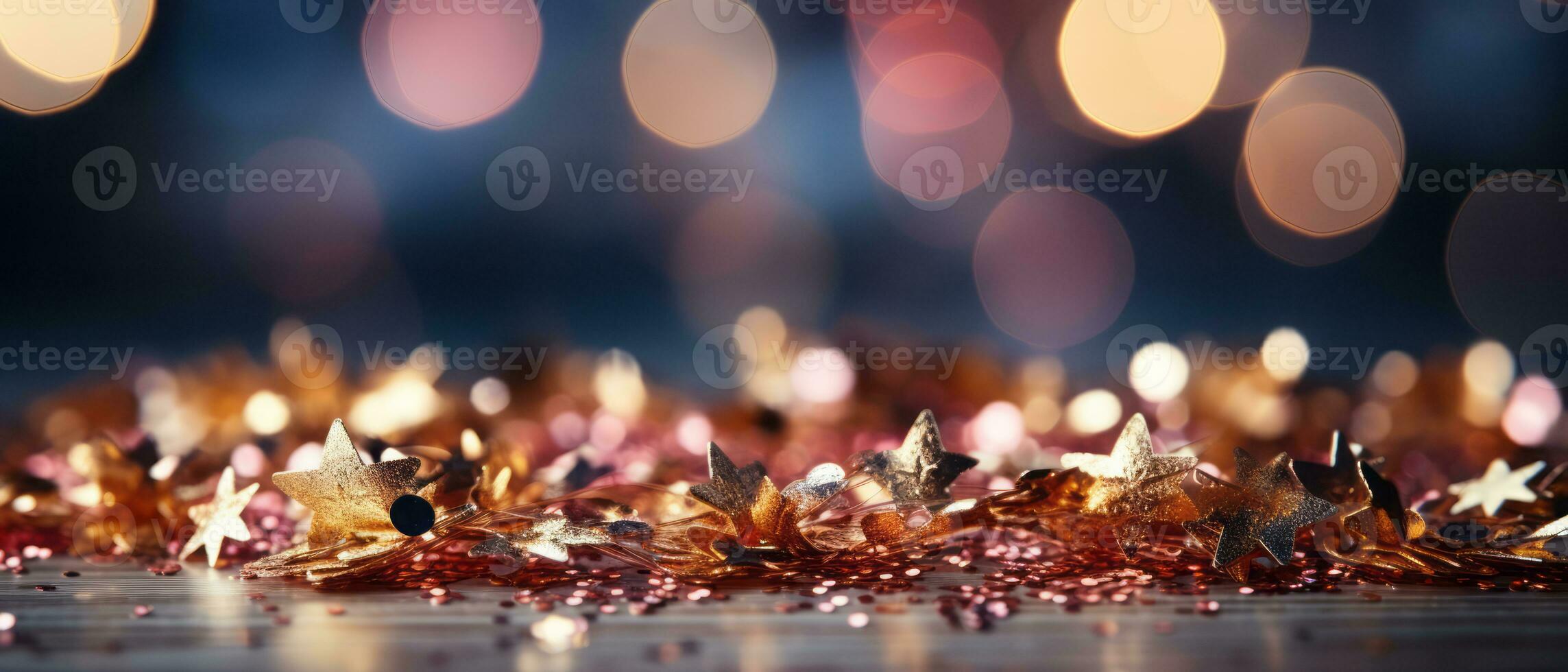 joyería antecedentes con bokeh desenfocado luces y estrellas. digital ilustración de tu diseño. ai generado. foto