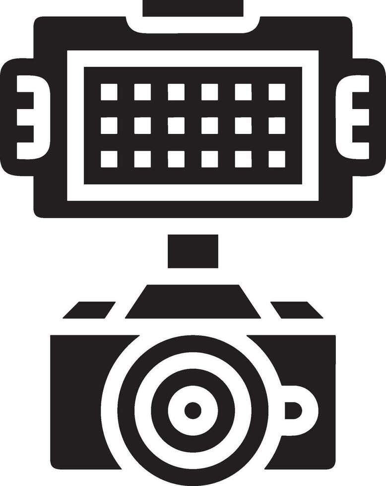 Camera photography icon symbol vector image. Illustration of multimedia photographic lens graphic design image