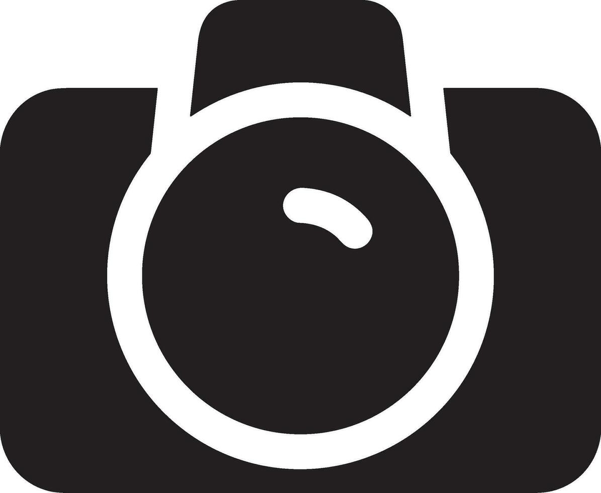 Camera photography icon symbol vector image. Illustration of multimedia photographic lens graphic design image