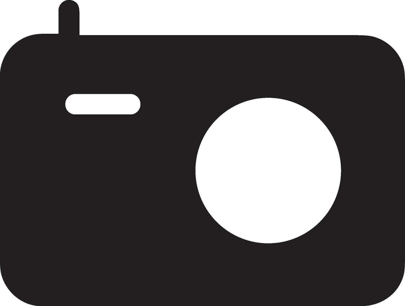 Camera photography icon symbol vector image. Illustration of multimedia photographic lens graphic design image