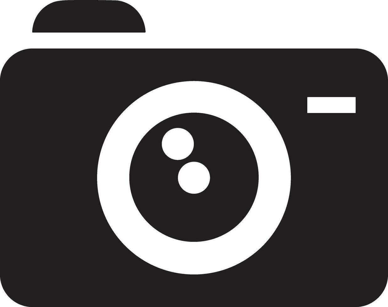 Camera photography icon symbol vector image. Illustration of multimedia photographic lens graphic design image