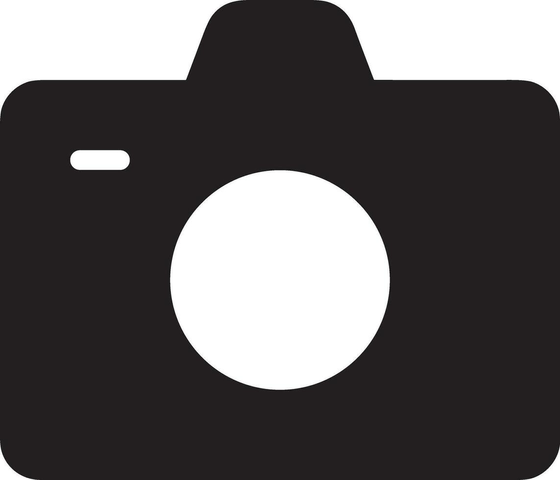 Camera photography icon symbol vector image. Illustration of multimedia photographic lens graphic design image