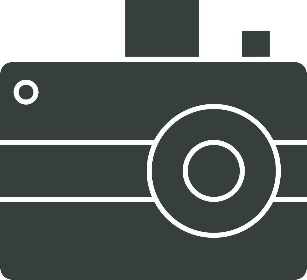 Camera photography icon symbol vector image. Illustration of multimedia photographic lens graphic design image