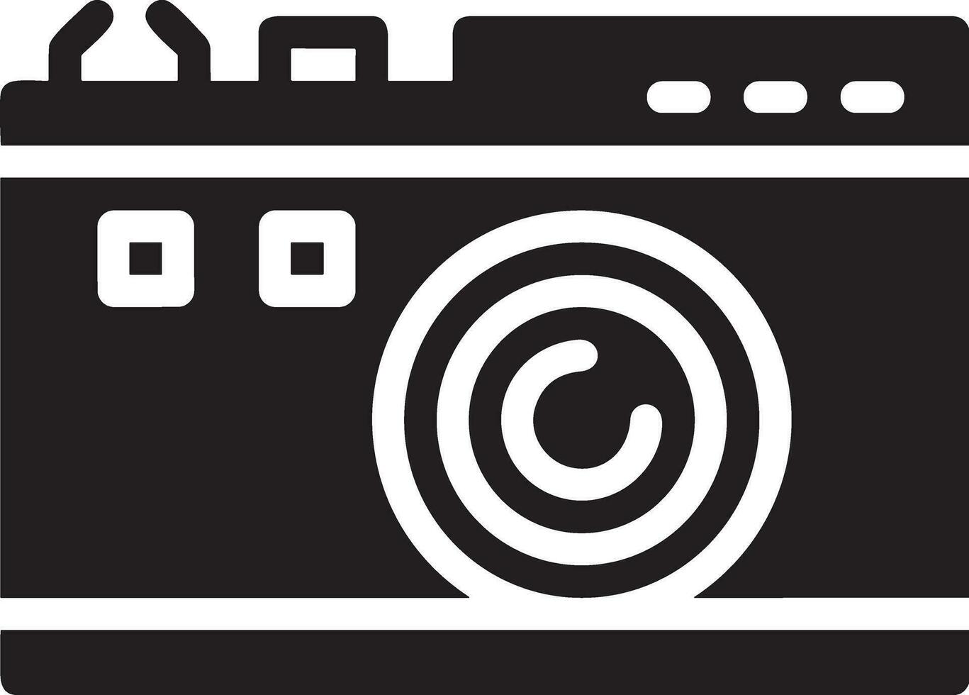 Camera photography icon symbol vector image. Illustration of multimedia photographic lens graphic design image