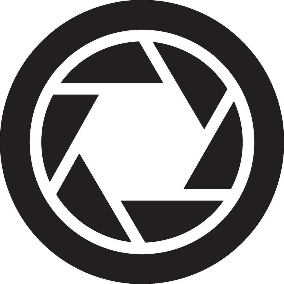 Camera photography icon symbol vector image. Illustration of multimedia photographic lens graphic design image