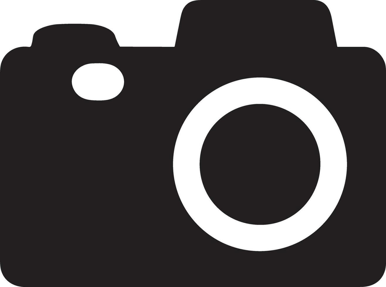 Camera photography icon symbol vector image. Illustration of multimedia photographic lens graphic design image