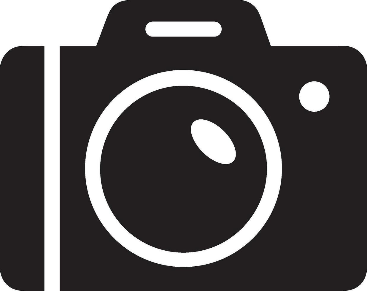 Camera photography icon symbol vector image. Illustration of multimedia photographic lens graphic design image