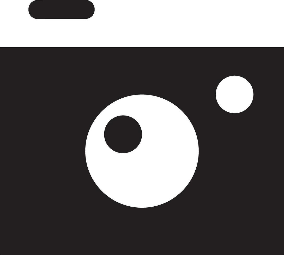 Camera photography icon symbol vector image. Illustration of multimedia photographic lens graphic design image