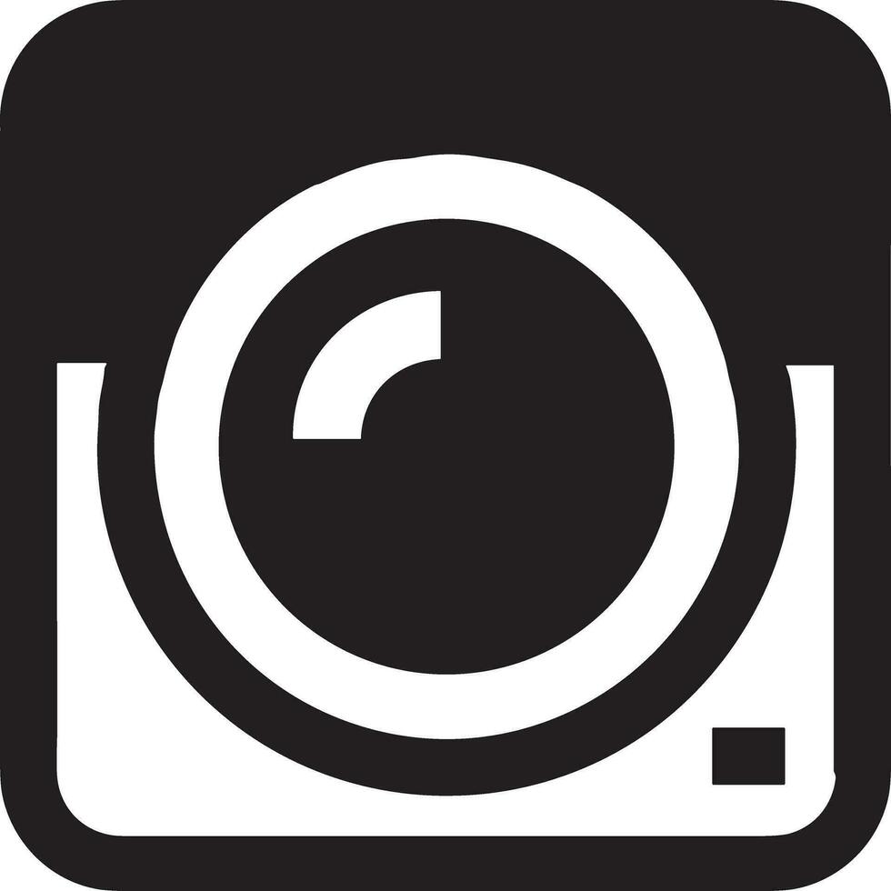 Camera photography icon symbol vector image. Illustration of multimedia photographic lens graphic design image