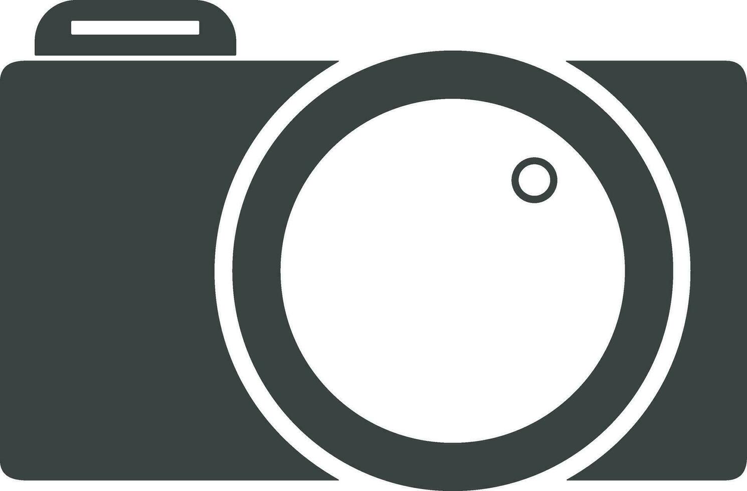 Camera photography icon symbol vector image. Illustration of multimedia photographic lens graphic design image