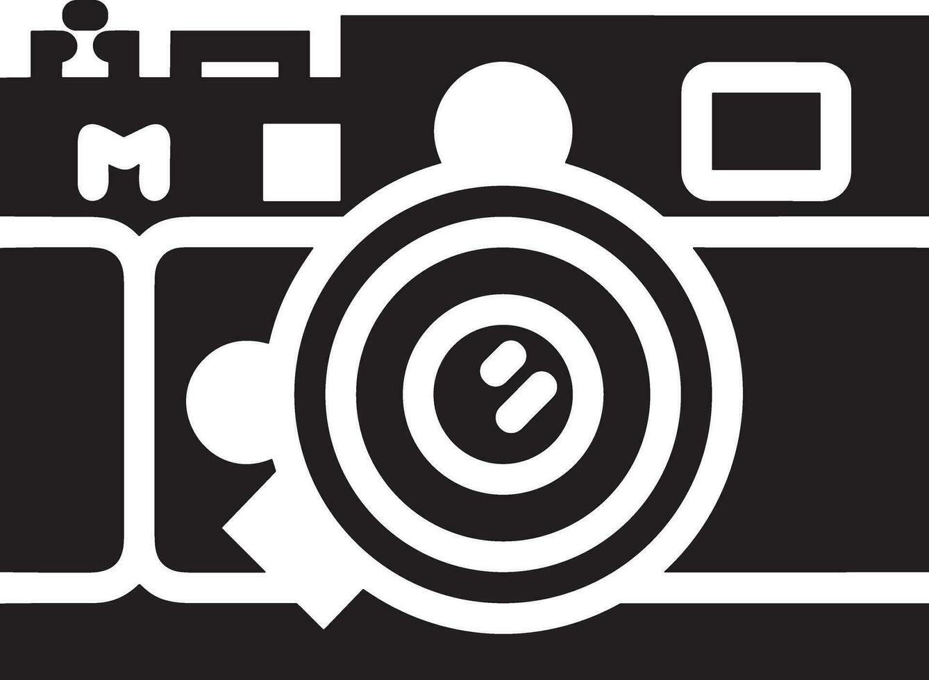 Camera photography icon symbol vector image. Illustration of multimedia photographic lens graphic design image