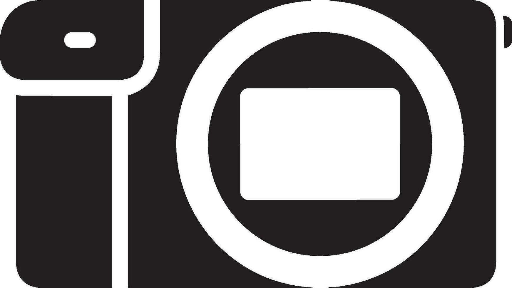 Camera photography icon symbol vector image. Illustration of multimedia photographic lens graphic design image