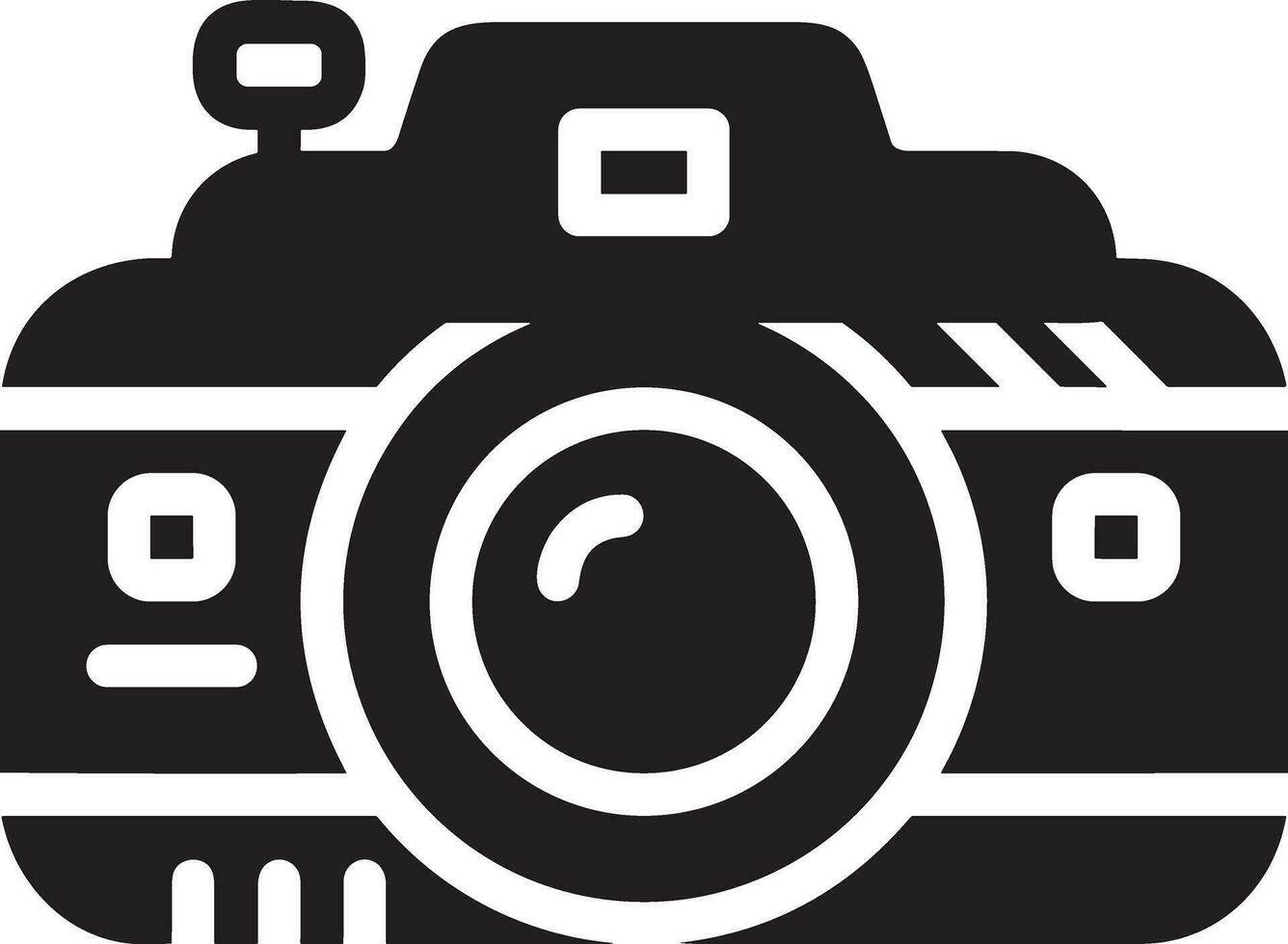 Camera photography icon symbol vector image. Illustration of multimedia photographic lens graphic design image