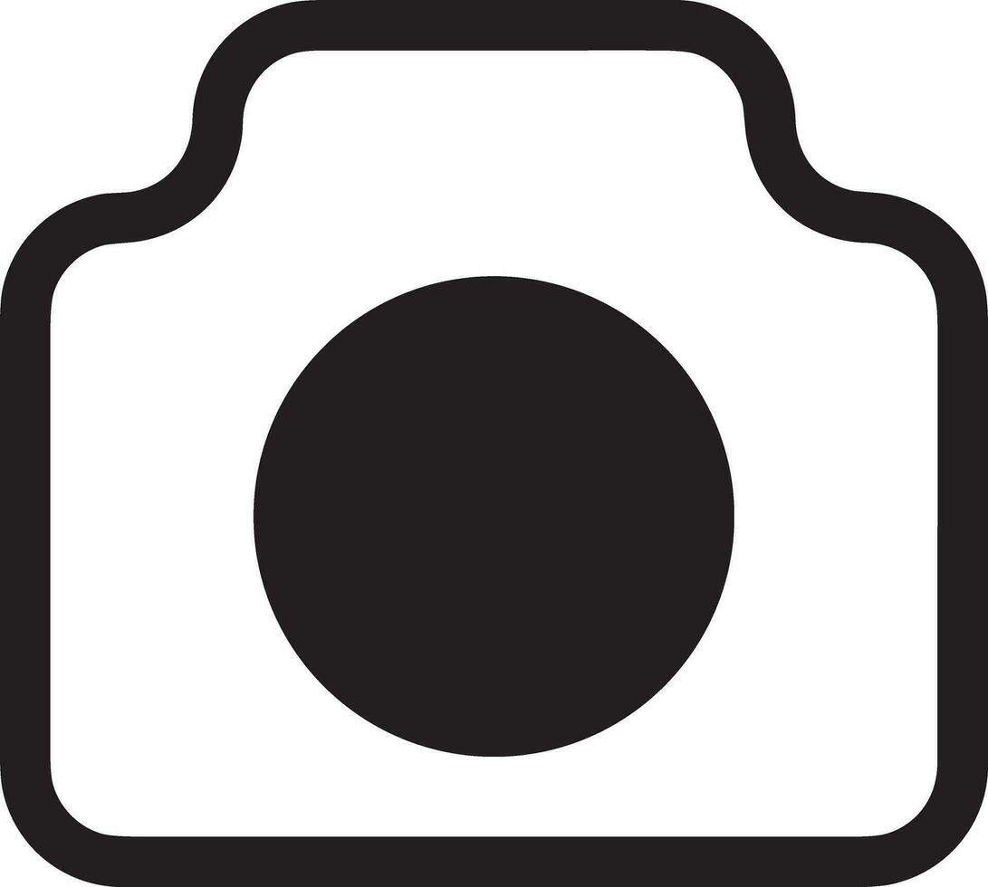 Camera photography icon symbol vector image. Illustration of multimedia photographic lens graphic design image