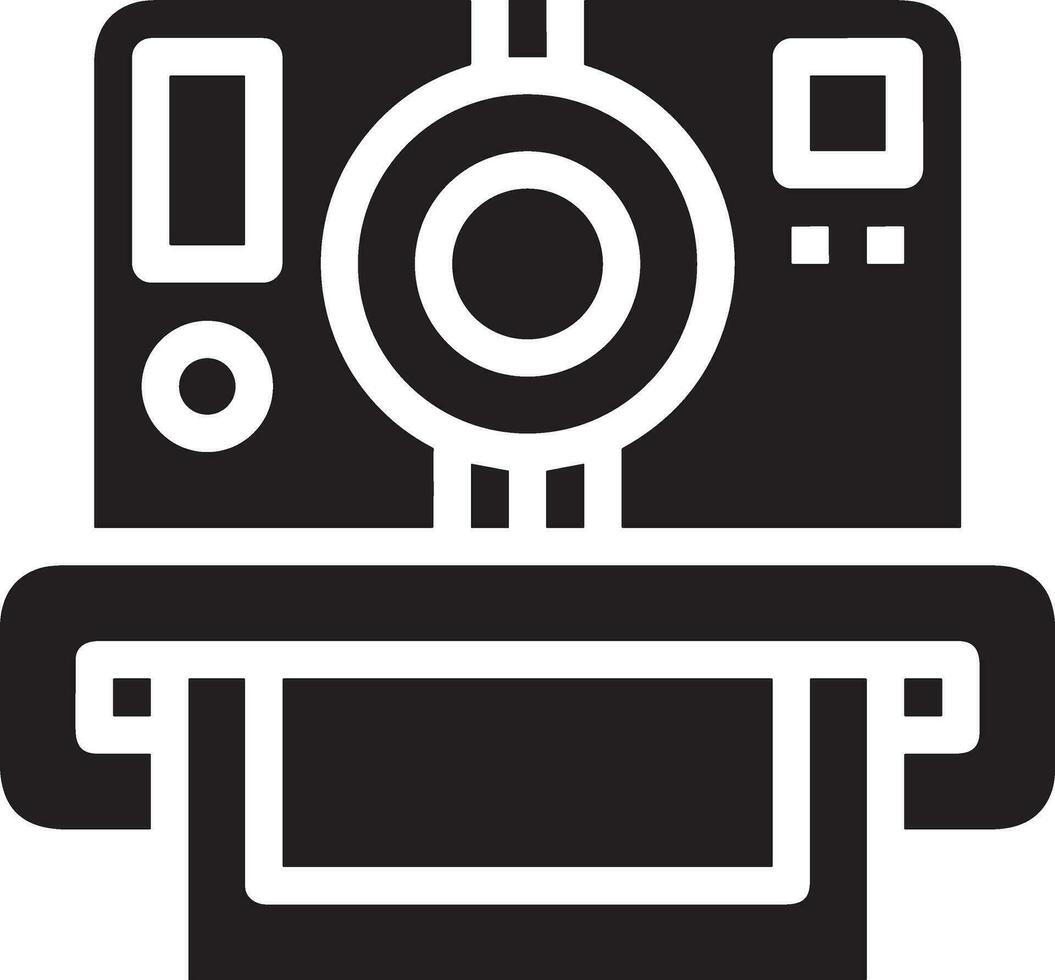 Camera photography icon symbol vector image. Illustration of multimedia photographic lens graphic design image