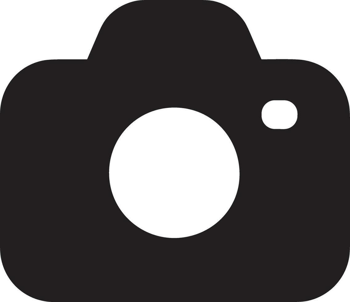 Camera photography icon symbol vector image. Illustration of multimedia photographic lens graphic design image