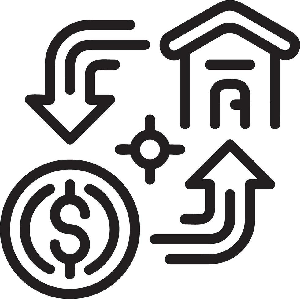 Money exchange payment icon symbol vector image. Illustration of the dollar currency coin graphic design image