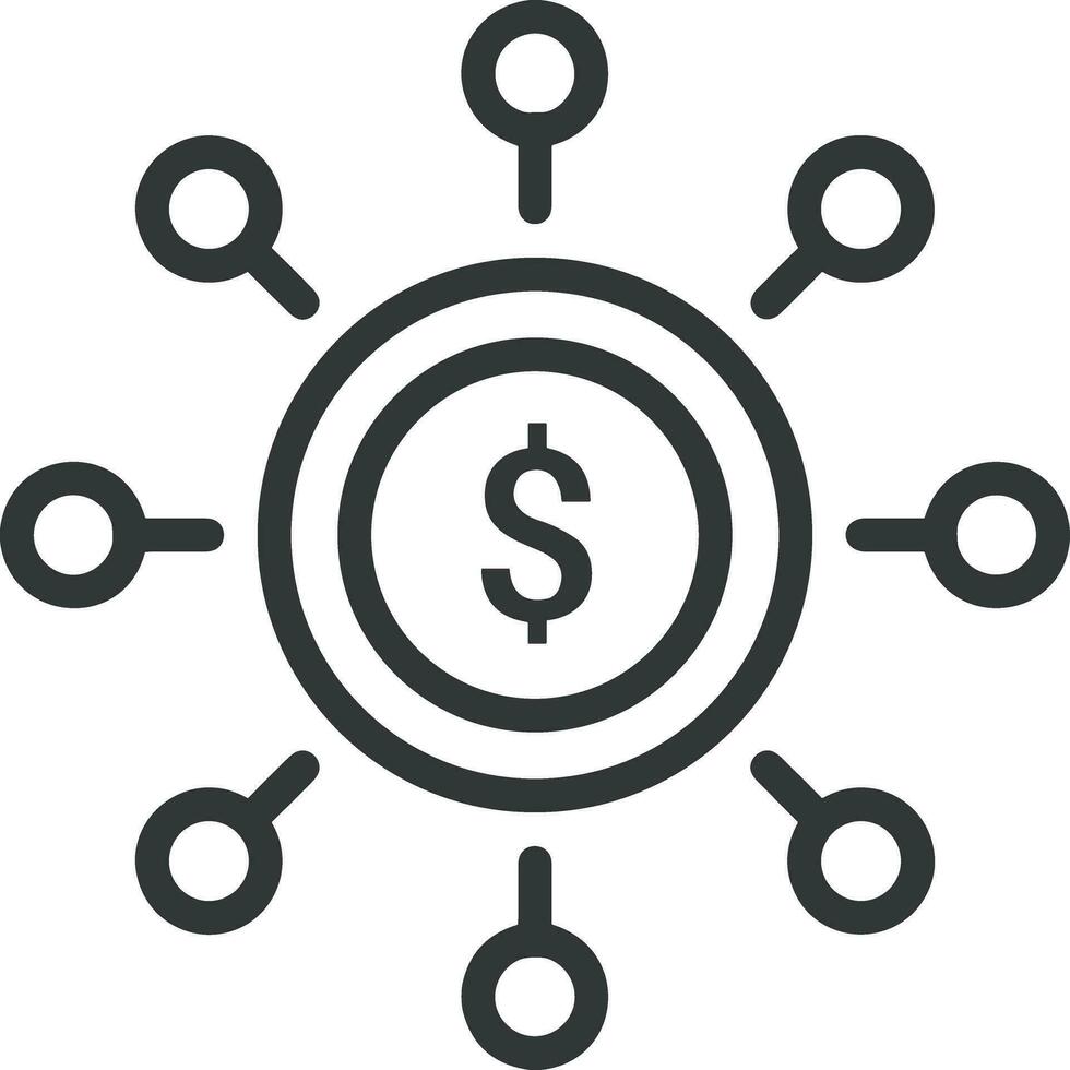 Money exchange payment icon symbol vector image. Illustration of the dollar currency coin graphic design image
