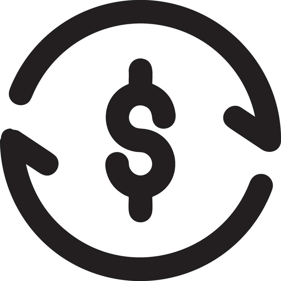 Money exchange payment icon symbol vector image. Illustration of the dollar currency coin graphic design image