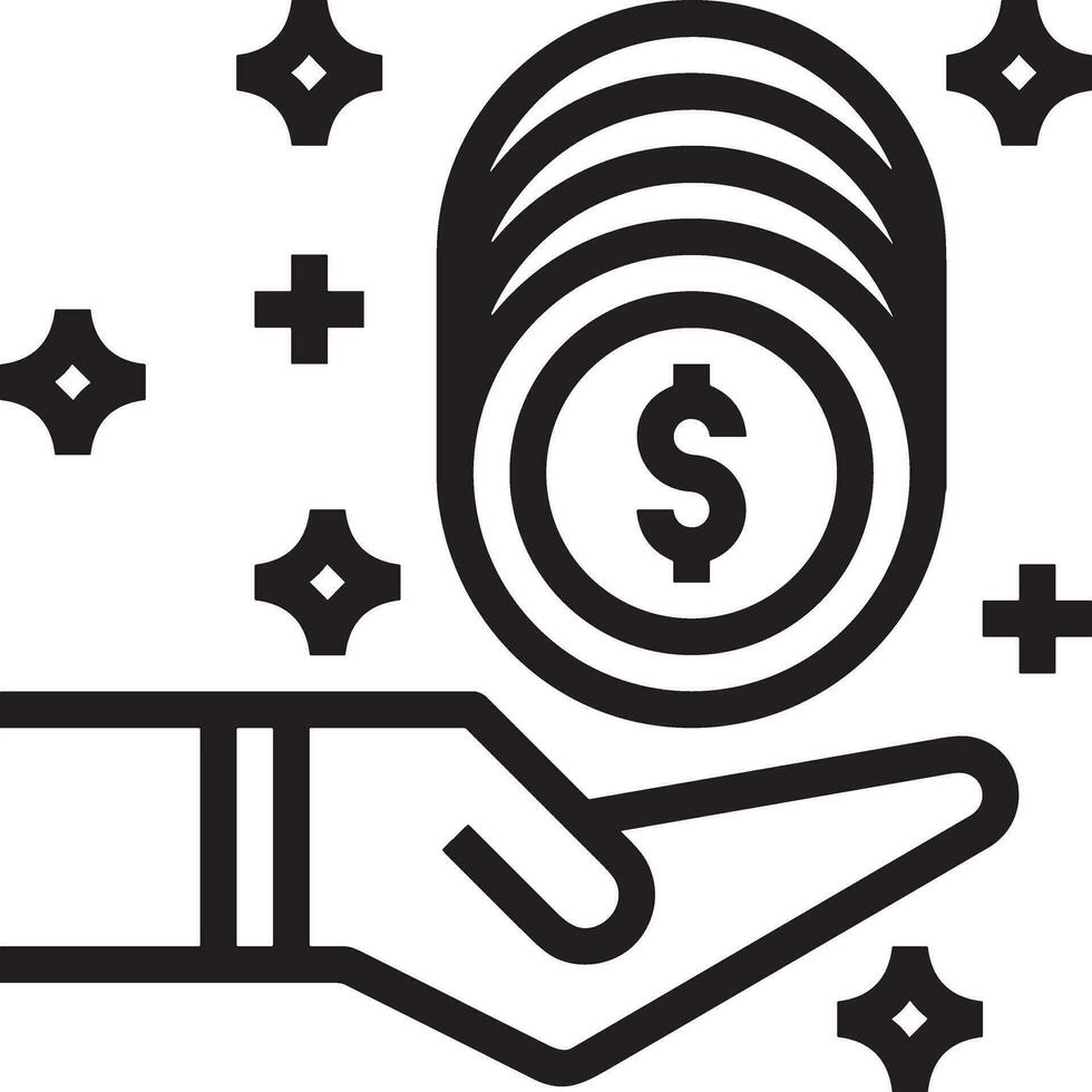 Money exchange payment icon symbol vector image. Illustration of the dollar currency coin graphic design image