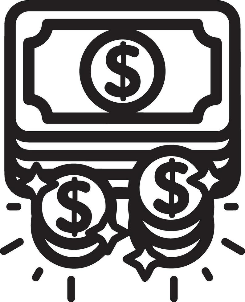 Money exchange payment icon symbol vector image. Illustration of the dollar currency coin graphic design image