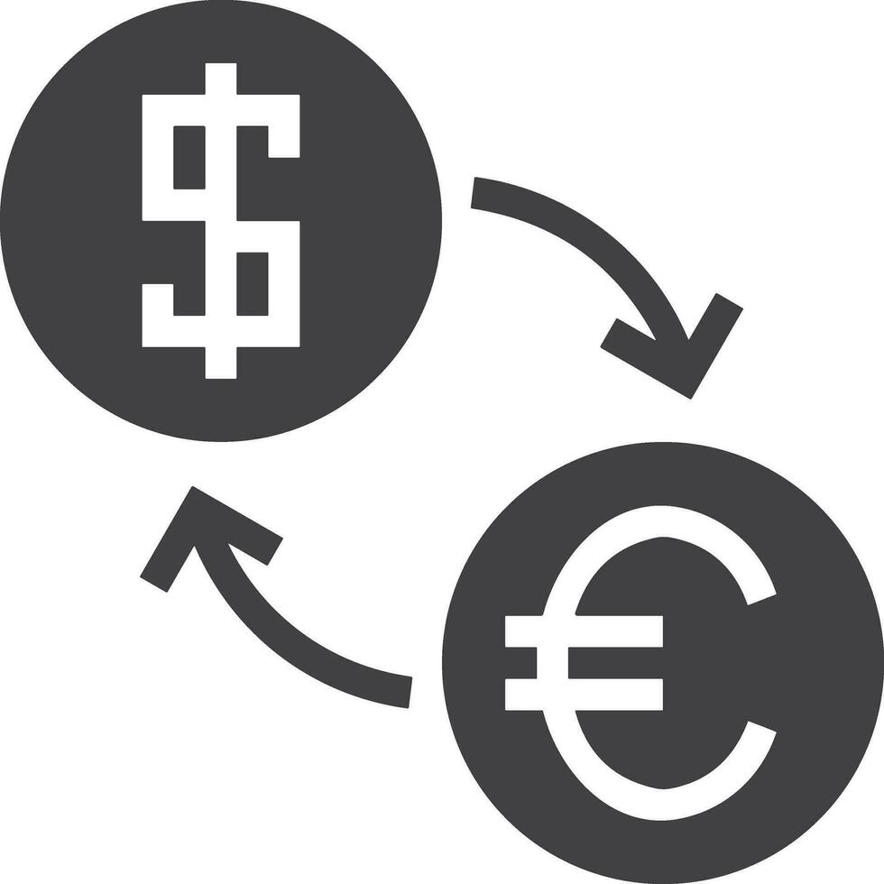 Money exchange payment icon symbol vector image. Illustration of the dollar currency coin graphic design image