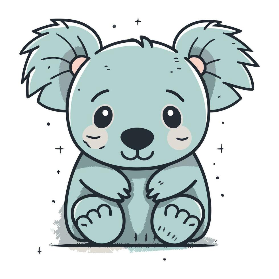 linda coala. vector ilustración de un linda coala.