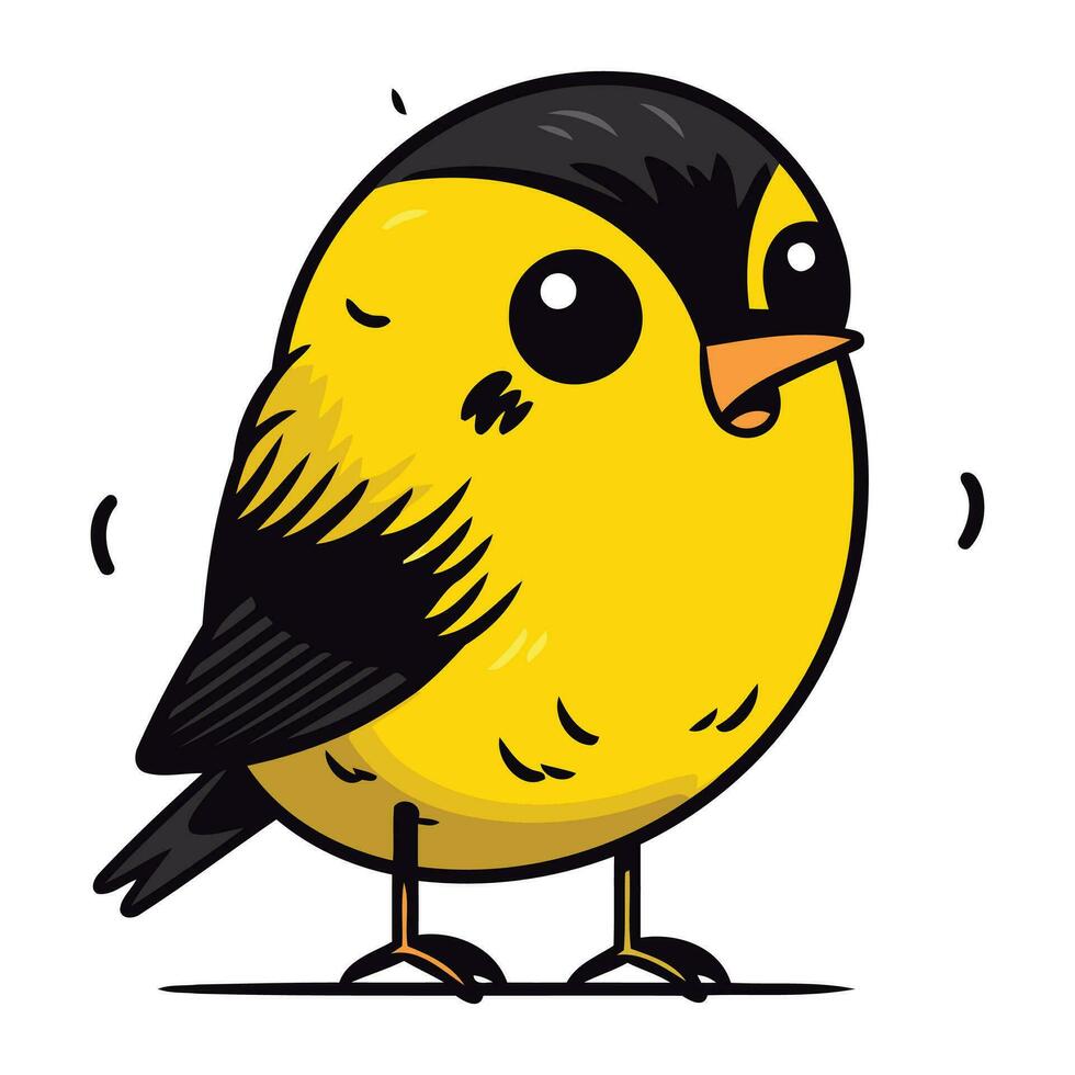 linda pequeño pájaro. vector ilustración de un linda pequeño pájaro.