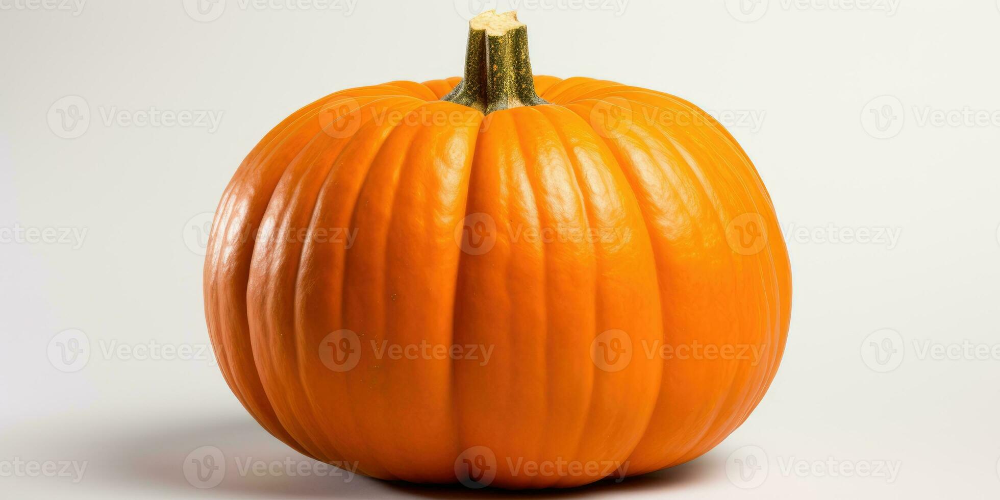 Isolated pumpkins on white background, AI Generative photo