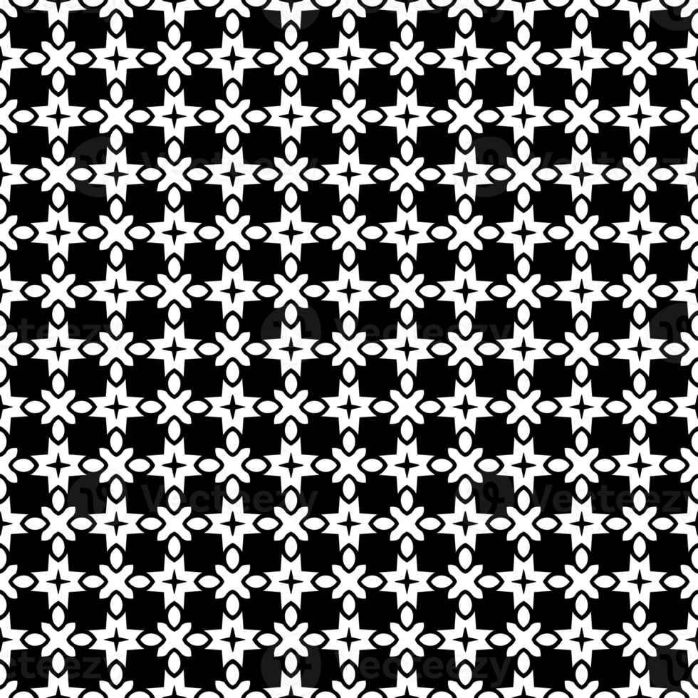 Black seamless abstract pattern. Overlay for background and backdrop. Ornamental design. PNG graphic illustration with transparent background.