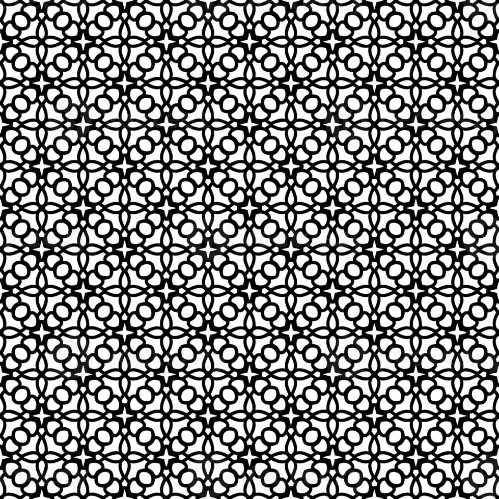 Black seamless abstract pattern. Overlay for background and backdrop. Ornamental design. PNG graphic illustration with transparent background.