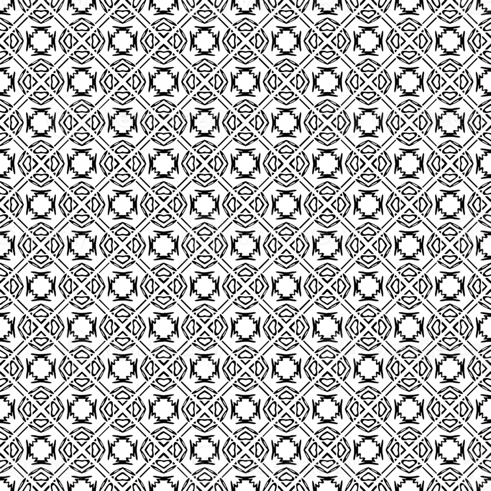 Black seamless abstract pattern. Overlay for background and backdrop. Ornamental design. PNG graphic illustration with transparent background.