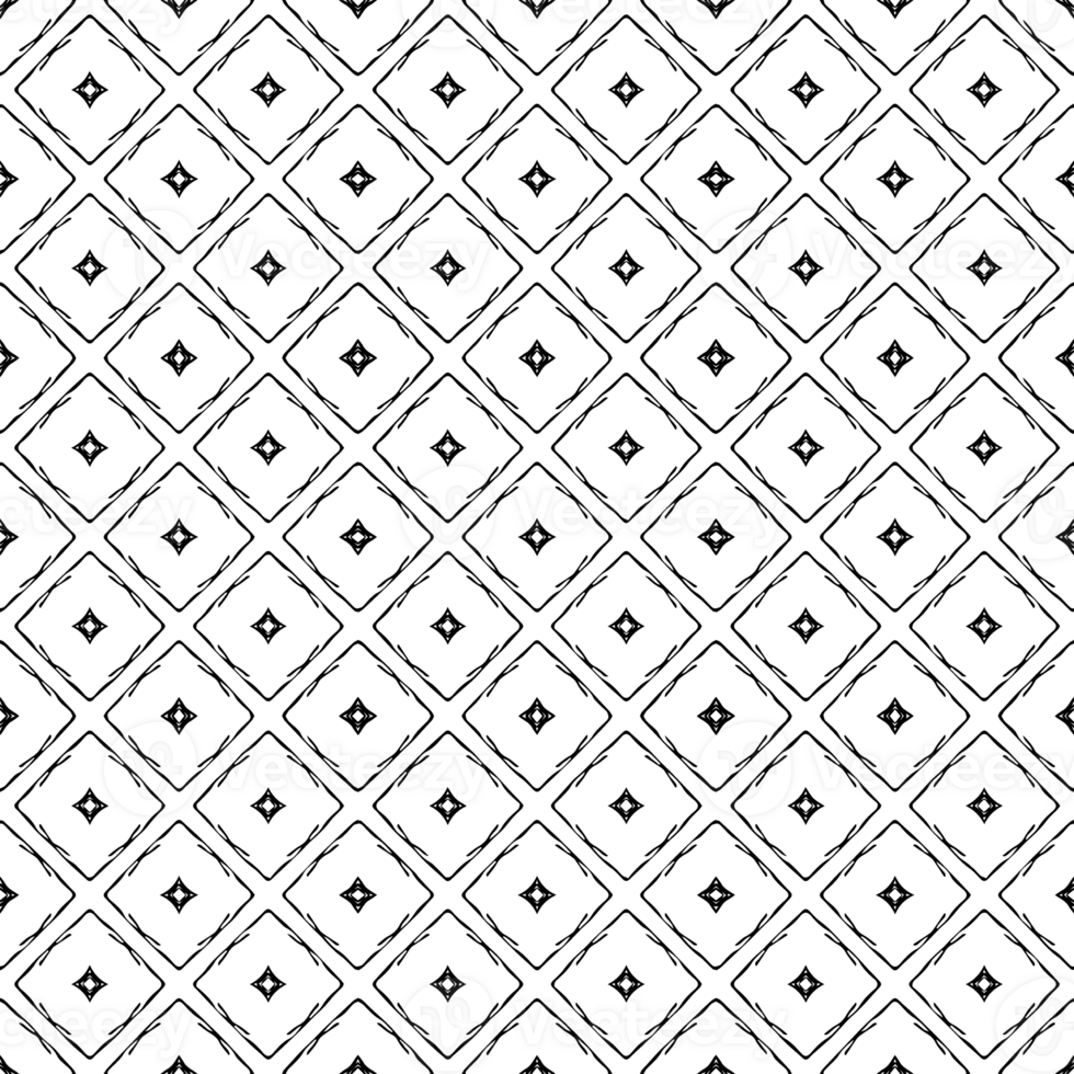 Black seamless abstract pattern. Overlay for background and backdrop. Ornamental design. PNG graphic illustration with transparent background.
