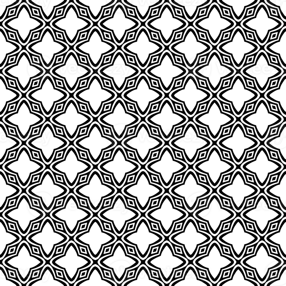 Black seamless abstract pattern. Overlay for background and backdrop. Ornamental design. PNG graphic illustration with transparent background.