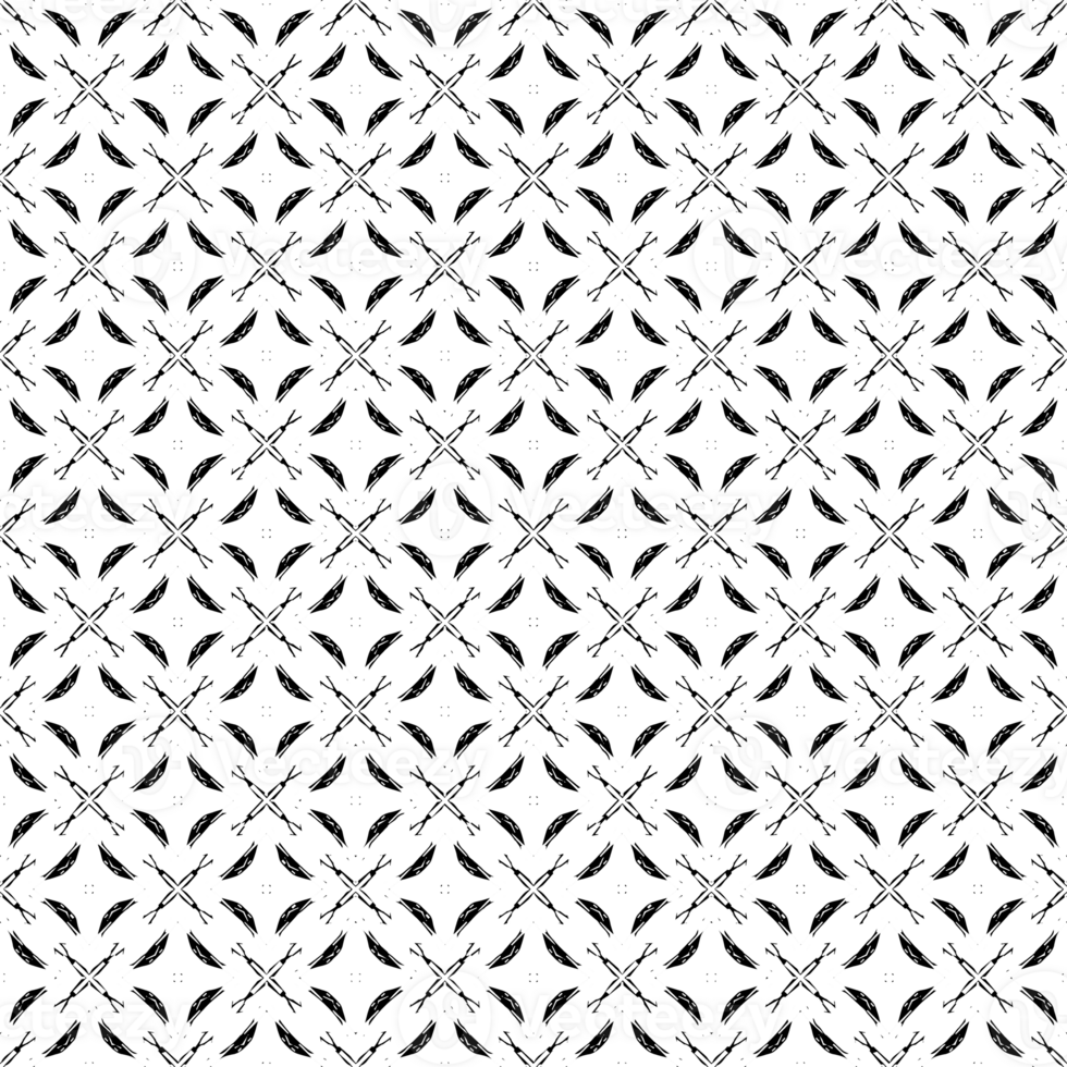 Black seamless abstract pattern. Overlay for background and backdrop. Ornamental design. PNG graphic illustration with transparent background.