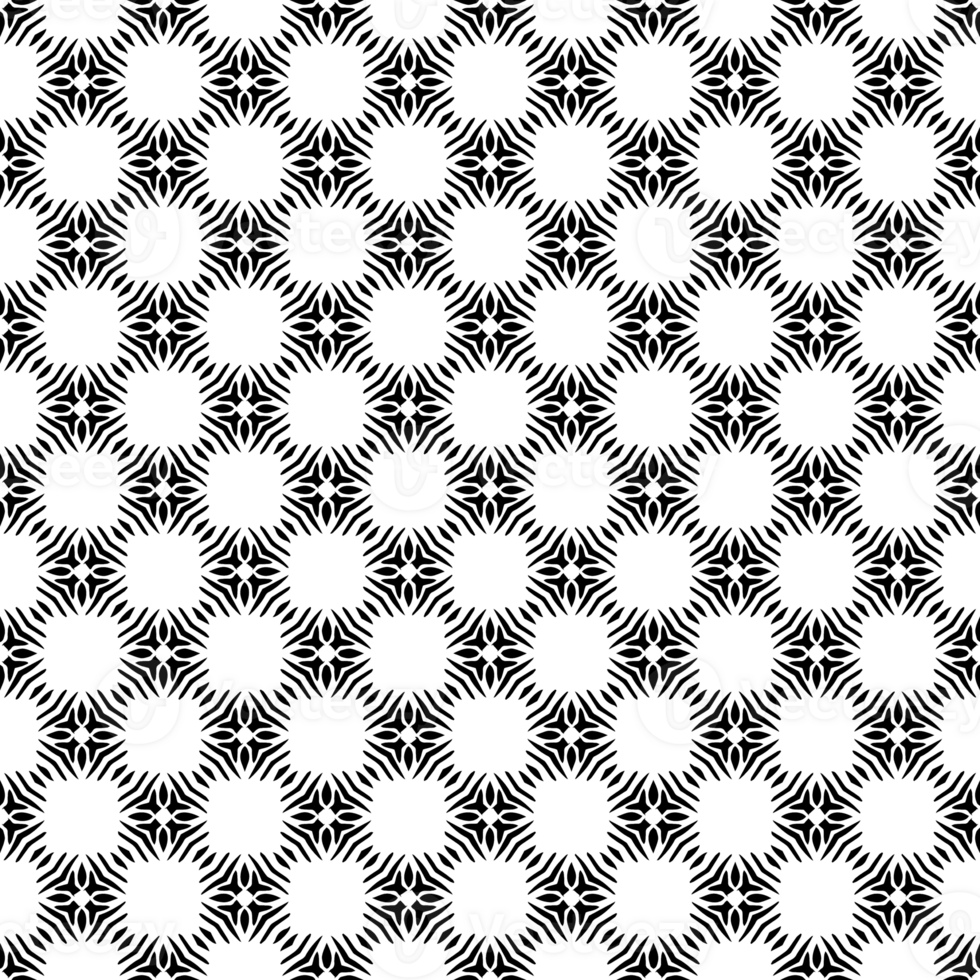 Black seamless abstract pattern. Overlay for background and backdrop. Ornamental design. PNG graphic illustration with transparent background.