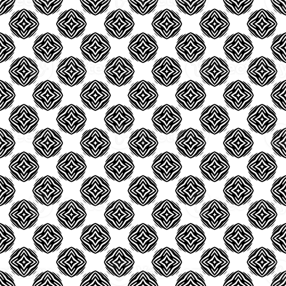 Black seamless abstract pattern. Overlay for background and backdrop. Ornamental design. PNG graphic illustration with transparent background.