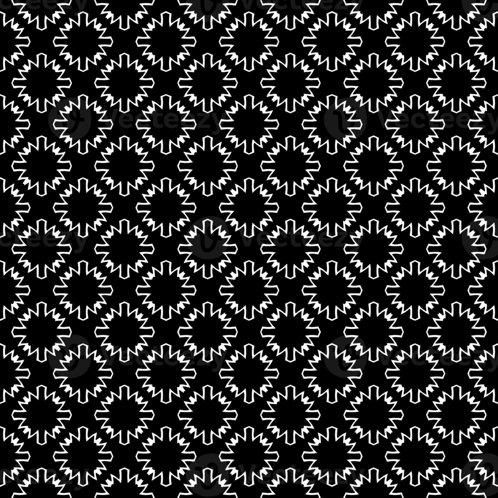 Black seamless abstract pattern. Overlay for background and backdrop. Ornamental design. PNG graphic illustration with transparent background.