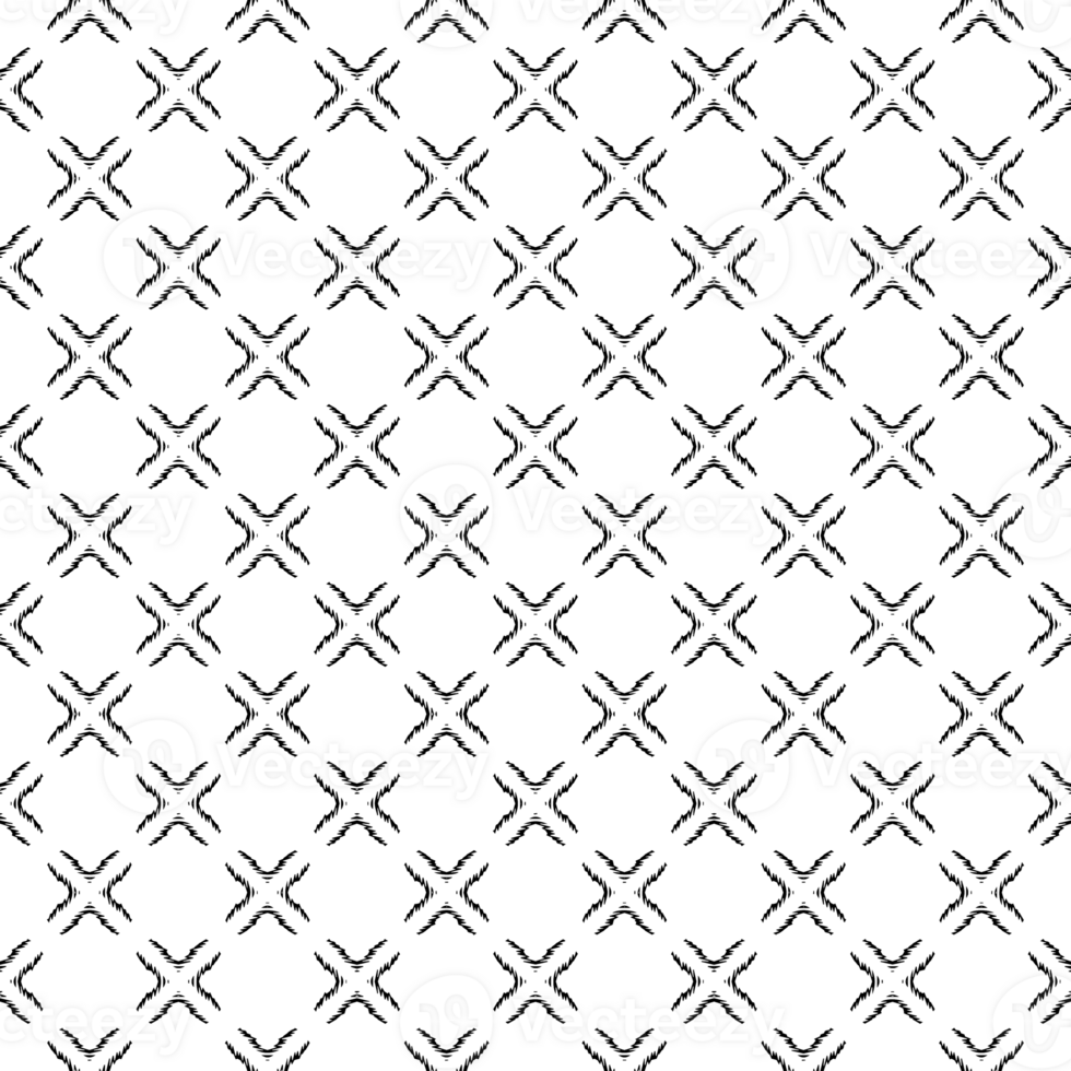 Black seamless abstract pattern. Overlay for background and backdrop. Ornamental design. PNG graphic illustration with transparent background.