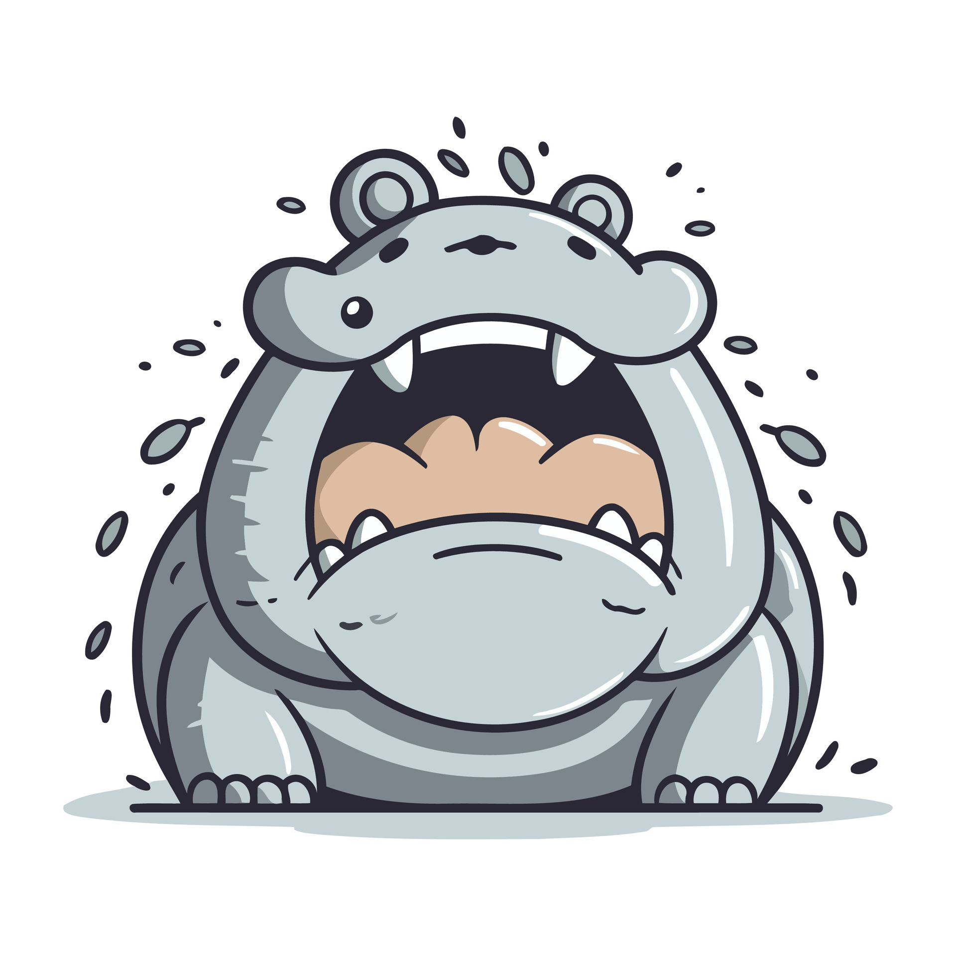Crocodile Crying Cartoon Mascot Character Vector Illustration 33480062
