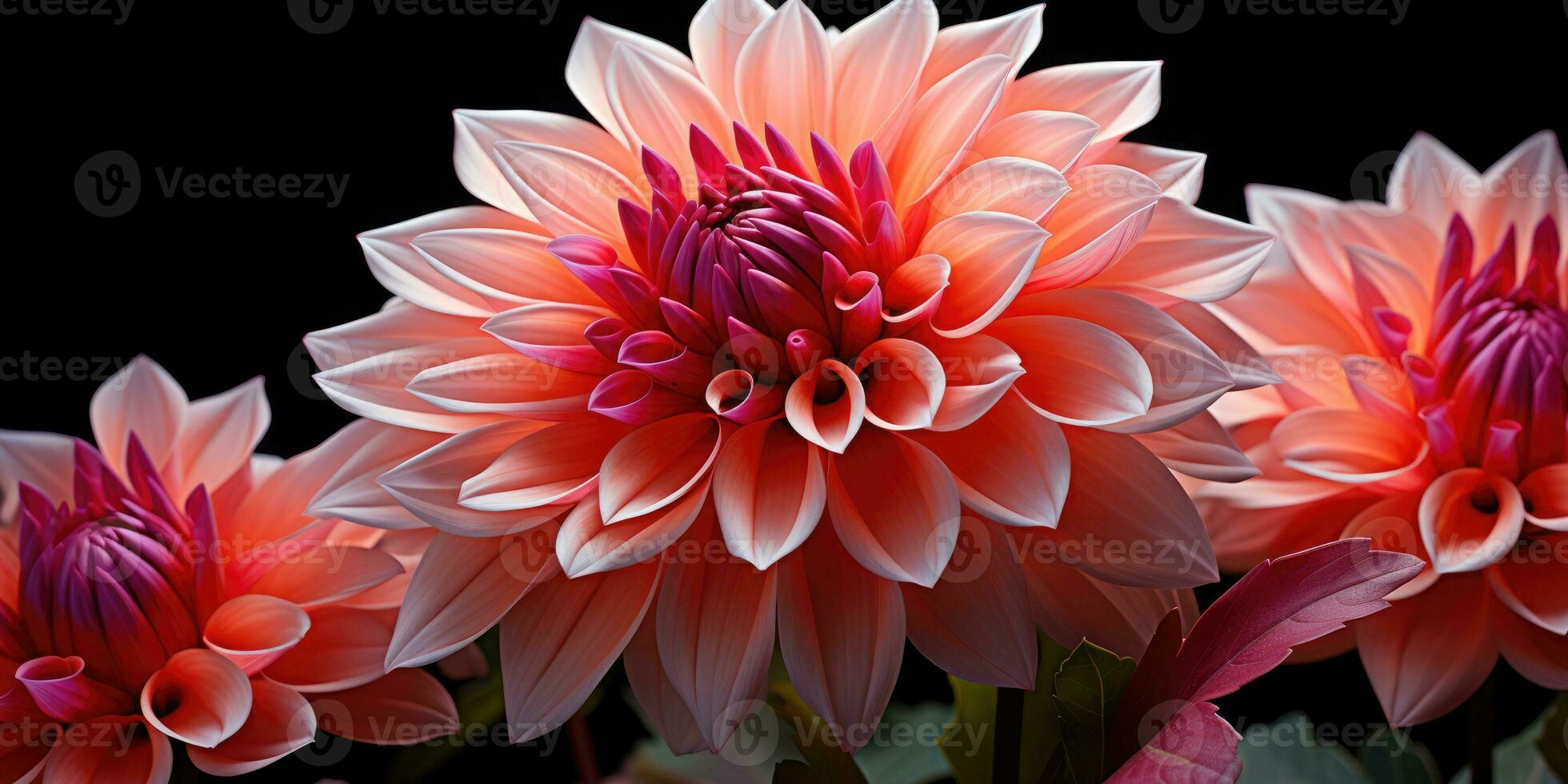 A picture beautiful paraphrased dahlia bloom, AI Generative photo