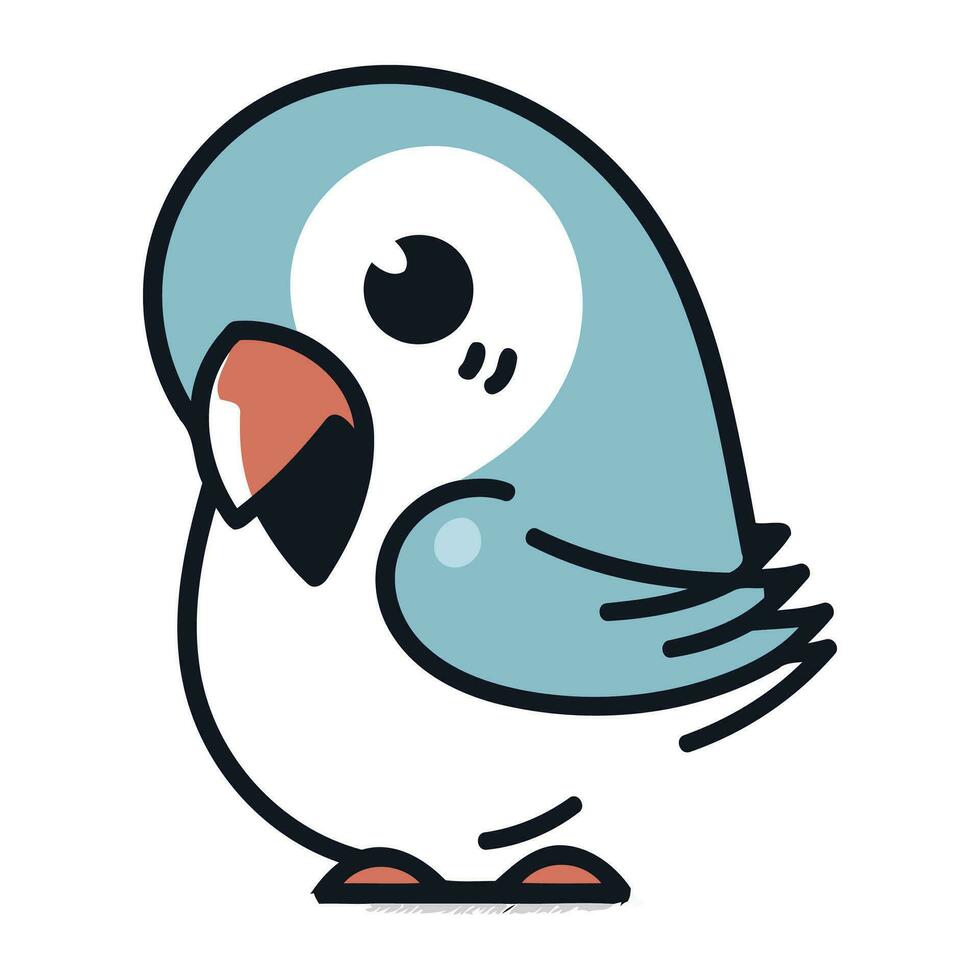 cute bird cartoon icon vector illustration design graphic flat style eps 10