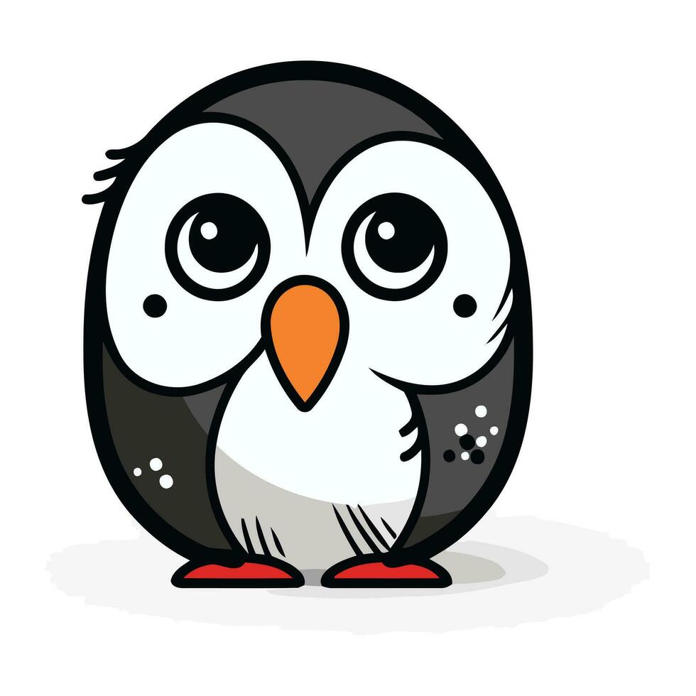 Penguin cartoon design. Animal zoo life nature character childhood and adorable theme Vector illustration