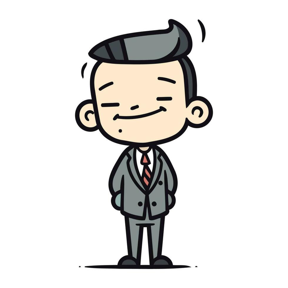 businessman cartoon character design. vector illustration eps10 graphic flat