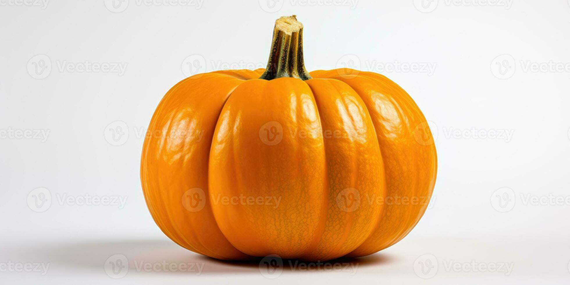 Isolated pumpkins on white background, AI Generative photo